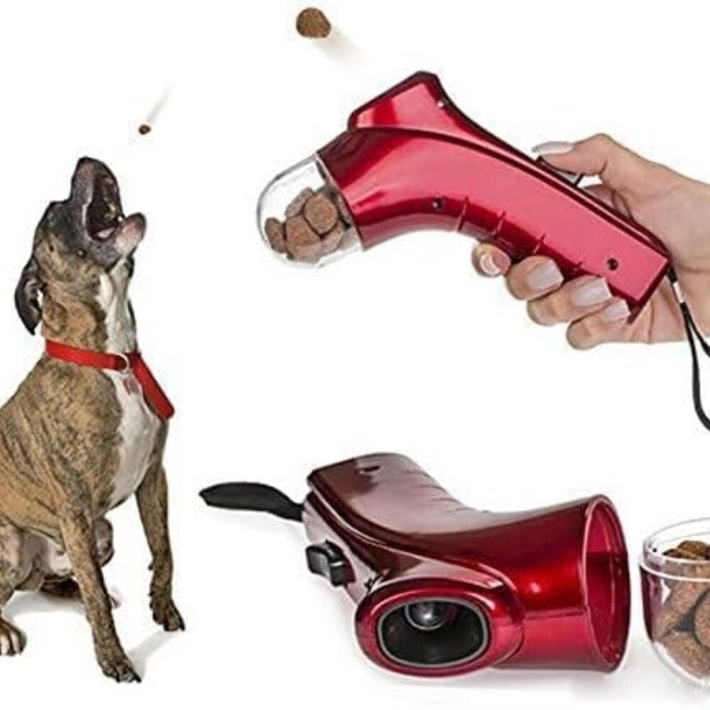 Interactive dog treat launcher Pet snack shooter feeder dog training feeder